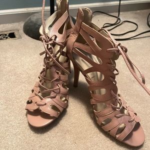 Nine West lace up heels